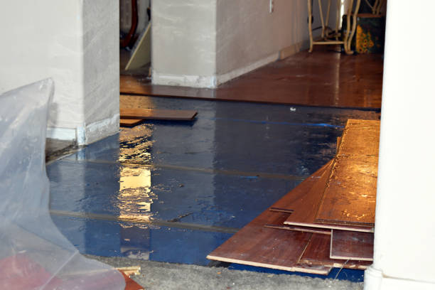 Professional Emergency Water Damage Restoration technician working in Mertztown, PA